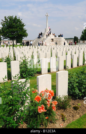 Tyne Cot Friedhof in der Nähe von Ypern Stockfoto