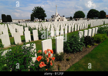 Tyne Cot Friedhof in der Nähe von Ypern Stockfoto