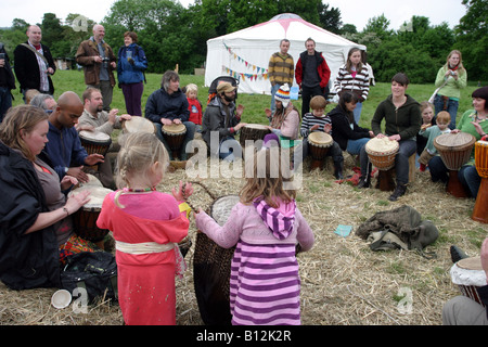 Holz-Musik Festival, Oxfordshire, England, UK. 2008. organisiert per LKW Stockfoto