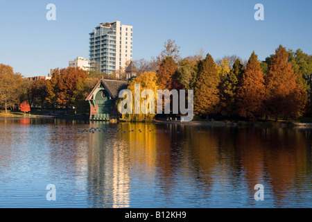 HARLEM MEER CENTRAL PARK NORD MANHATTAN NEW YORK CITY USA Stockfoto