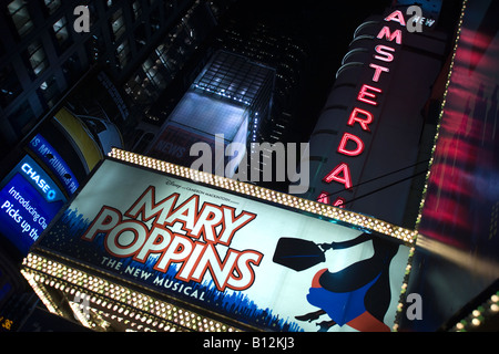 NEW AMSTERDAM THEATER FORTY SECOND STREET MANHATTAN NEW YORK CITY USA Stockfoto