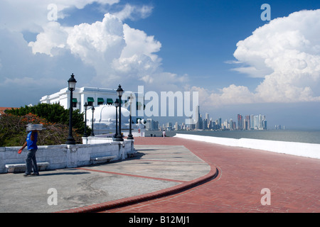 LAS BOVEDAS PROMENADE CASCO ANTIGUO PANAMA CITY-PANAMA Stockfoto