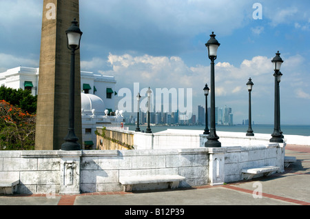 LAS BOVEDAS PROMENADE CASCO ANTIGUO PANAMA STADT REPUBLIK VON PANAMA Stockfoto