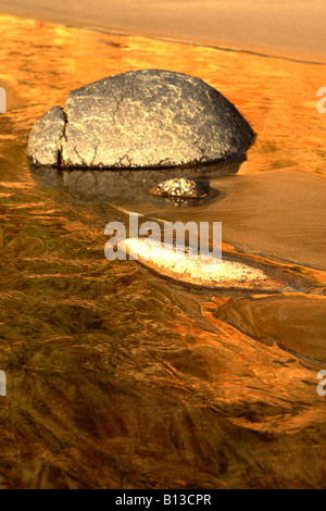 Wasserreflexion, Raglan, Neuseeland Stockfoto