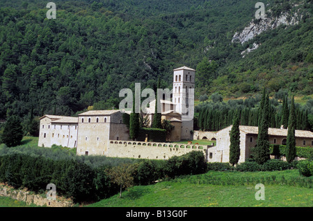 Italien Umbrien Valnerina Abbazia San Pietro in valle Stockfoto