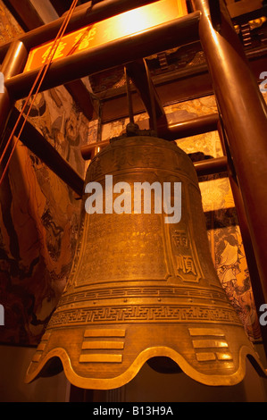 Bell, Stadt-Tempel, Shanghai, China Stockfoto