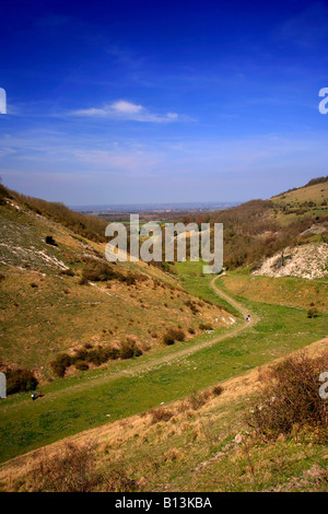 Sommertag über Devils Dyke in der Nähe von Brighton South Downs Sussex England Großbritannien UK Stockfoto