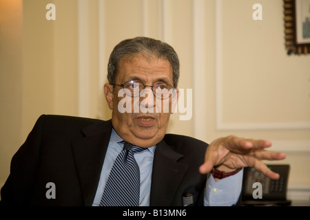 S.e. Herr. Amr Moussa der Generalsekretär der Liga der arabischen Staaten Stockfoto