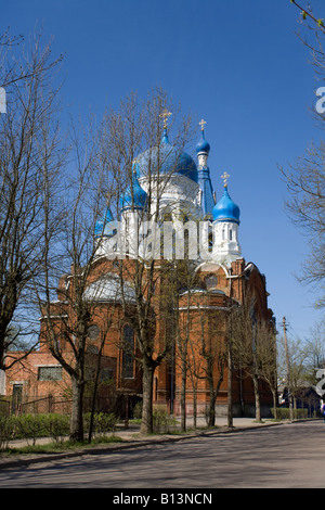 Die Pokrovskiy Kathedrale. Gattschina, Gebiet Leningrad, Russland. Stockfoto