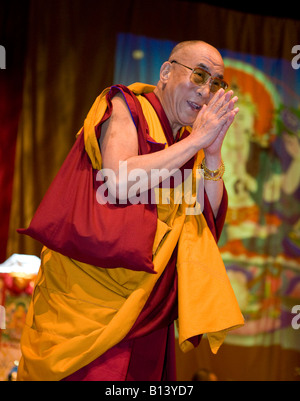 Der Dalai Lama Nottingham UK Euopa 2008 Stockfoto