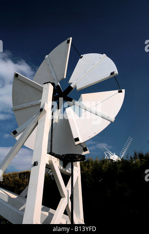 Sommertag im Jill Windmühle Clayton Village South Downs Sussex England Großbritannien UK Stockfoto