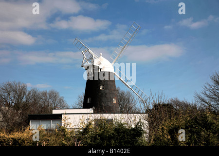 Sommertag im Jack Windmühle Clayton Village South Downs Sussex England Großbritannien UK Stockfoto