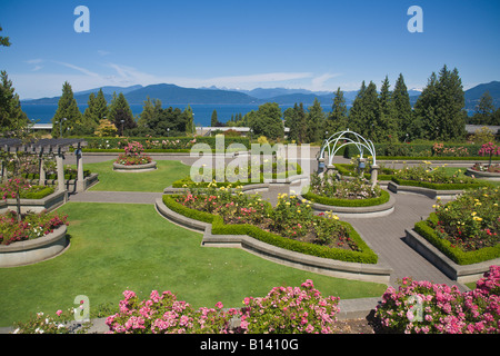 Rosengarten, University of British Columbia, Vancouver, Kanada Stockfoto