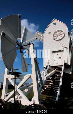 Sommertag im Jill Windmühle Clayton Village South Downs Sussex England Großbritannien UK Stockfoto