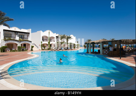 Luxus-Hotel Iberotel Dahabeya, Bucht von Dahab, Dahab, Küste des Roten Meeres, Süd-Sinai, Ägypten Stockfoto