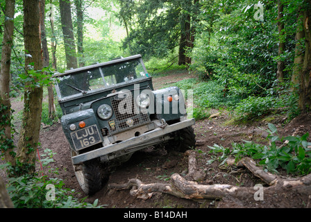 Land Rover Serie 1 86 Zoll im Wettbewerb bei der ALRC nationalen 2008 RTV-Verhandlung. Stockfoto