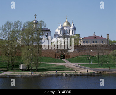 Nowgorod, Kreml, Blick von der Handelsseite Stockfoto