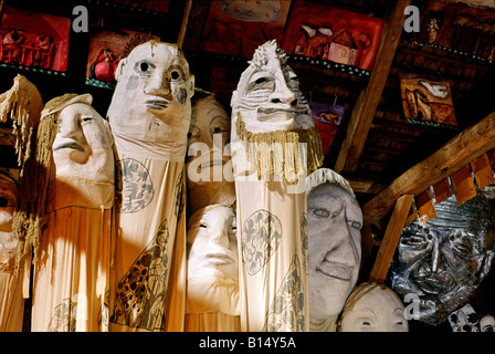 Das Brot und Puppentheater, Glover, Vermont, USA. Teil der riesigen Sammlung von Leistung Puppen in das Theater-museum Stockfoto