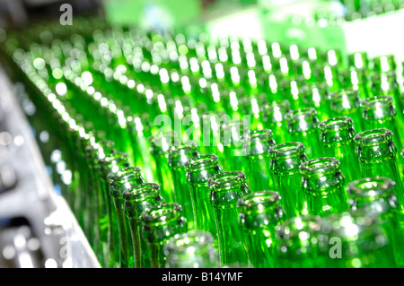 Grünen Flaschen Stockfoto