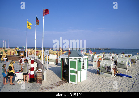 Strand von Travemünde Schleswig Holstein Deutschland Stockfoto