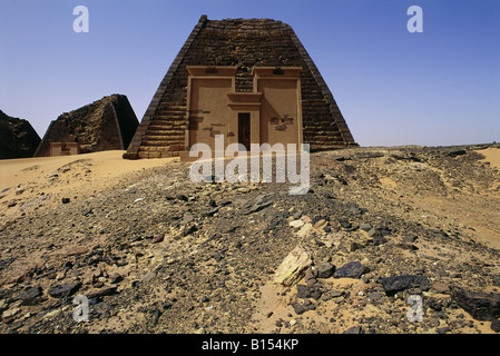 Geographie/Reisen, Sudan, Shandi, Gebäude, Pyramiden von Meroe, Additional-Rights - Clearance-Info - Not-Available Stockfoto