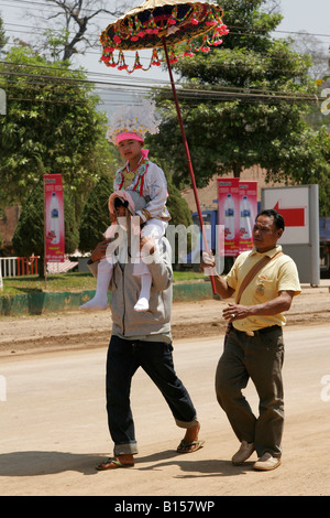 POI Sang lange Festival, Soppong, Nord-Thailand Stockfoto