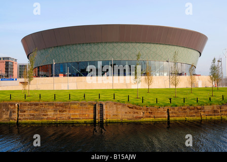 Der Liverpool Echo Arena am Kings Dock Uferpromenade in Liverpool. Stockfoto