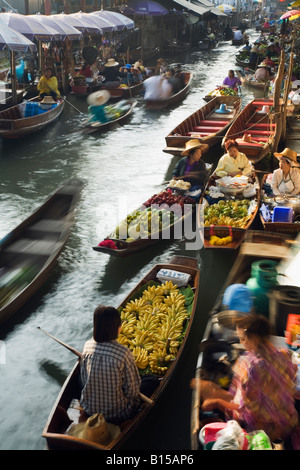 Schwimmenden Markt - Damnoen Saduak, Provinz Samut Songkhram, THAILAND Stockfoto