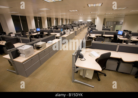 Eine abgeschlossene Büro in ein neu errichtetes Bürogebäude. Stockfoto