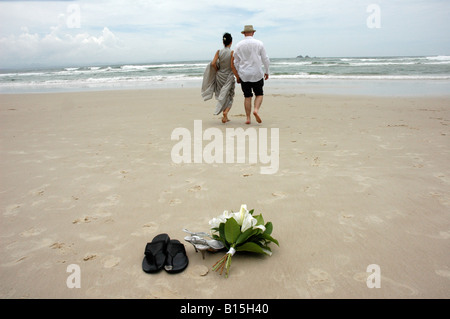 Hochzeit am Strand Stockfoto