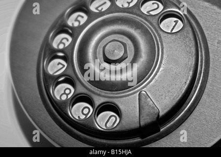 Retro-Telefon-Einwahl-Mechanismus Stockfoto