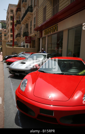 Ferrari Autohaus in Monaco Stockfoto