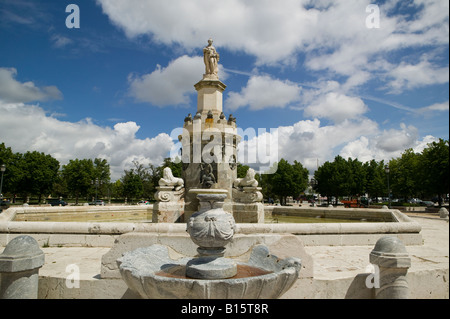 Spanien, Madrid, Aranjuez, Brunnen, Denkmal, Mariblanca, Reisen, Urlaub, Tourismus, Europa, Kunst, Kultur, Landschaft, Quadrat, Stockfoto