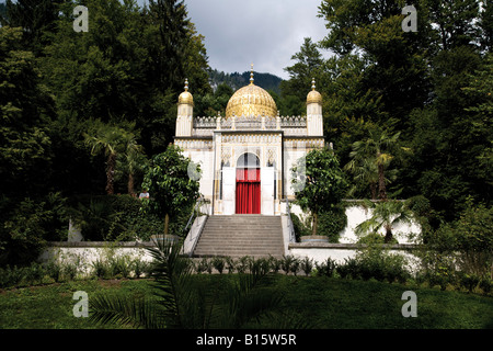 Deutschland, Bayern, maurischen Pavillon mit goldenen Kuppel Schloss Linderhof Stockfoto