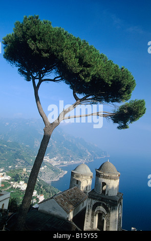 Italien, Ravello, Blick von der Villa Rufolo Stockfoto