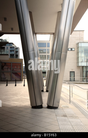 Stahlstützen in Leeds Stockfoto