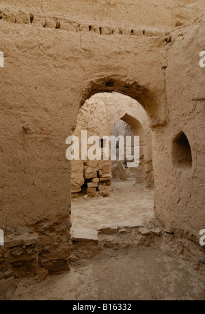 Die zerstörte Stadt von Manah, in der Nähe von Nizwa im Sultanat Oman. Stockfoto