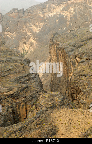 Schlange-Schlucht in das Hajar-Gebirge des Sultanats von Oman Stockfoto