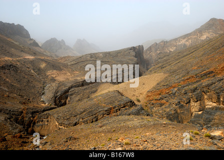 Schlange-Schlucht in das Hajar-Gebirge des Sultanats von Oman Stockfoto