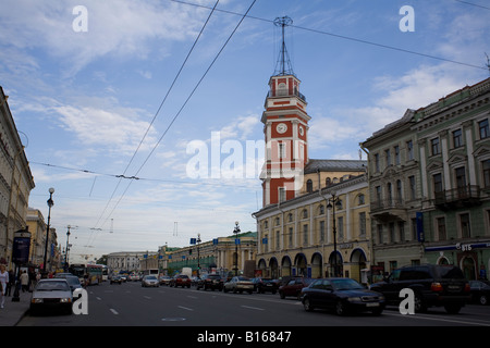 Newski-Prospekt, St Sankt Petersburg, Russland. Stockfoto