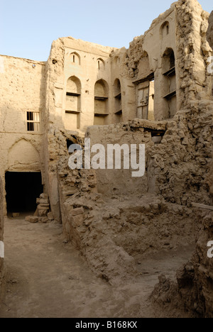 Die zerstörte Stadt von Manah, in der Nähe von Nizwa im Sultanat Oman. Stockfoto