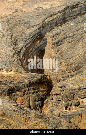 Schlange-Schlucht in das Hajar-Gebirge des Sultanats von Oman Stockfoto