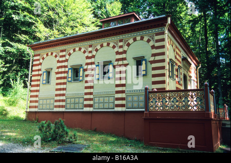 Der maurische Kiosk, Schloss Linderhof, Ortsteil Garmisch Partenkirchen, Bayern, Deutschland Stockfoto