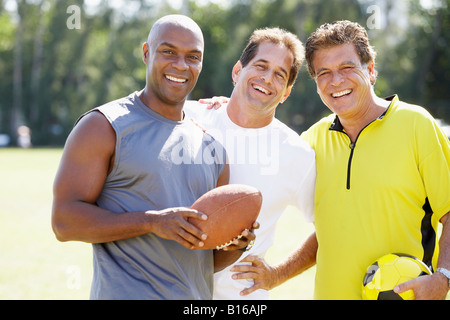 Multi-ethnischen Männer in athletischer Gang Stockfoto