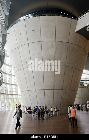 Innere des spektakulären neuen National Art Center in Tokio 2008 Stockfoto