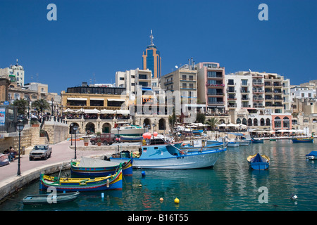 Spinola Bay St Julians Malta Stockfoto