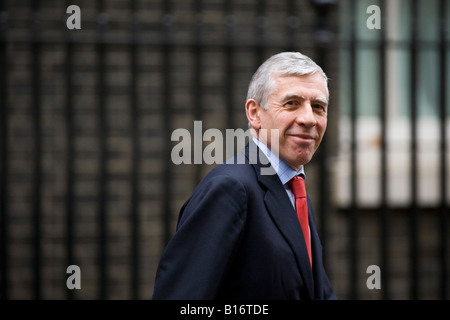 Jack Straw Staatssekretär für Justiz und Lordkanzler Spaziergänge Downing Street in London UK Stockfoto