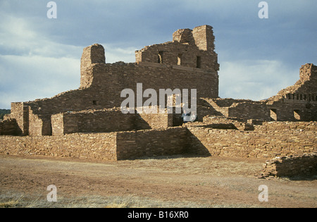 Ein Blick auf die alten spanischen Mission Mission La Purísima Concepción de Cuarac an Quari Unit in Salinas Pueblo Missionen nationalen Mo Stockfoto