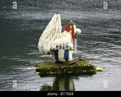 Narzissenfest am See Grundlsee an das Dorf Bad Aussee, Österreich, Europa. Foto: Willy Matheisl Stockfoto
