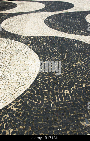 Bürgersteig in Rio De Janeiro RJ Brasilien 11 06 07 Stockfoto